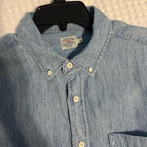 Faherty Large chambray button down